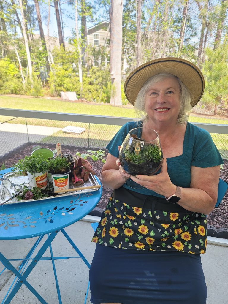 Picture of Donna Riegel of Miniature Gardens by Donna